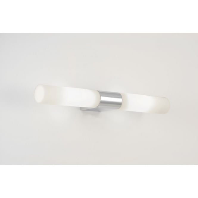 Padova Round bathroom wall light white opal glass