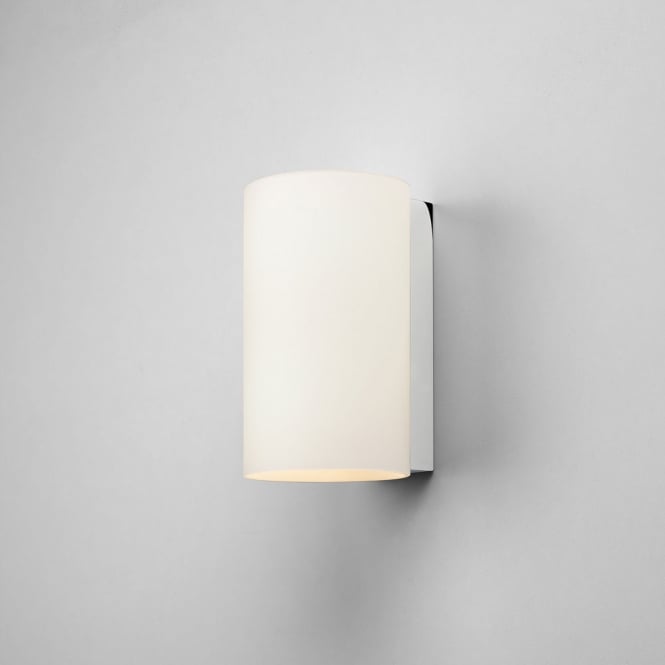 Cyl 200 wall light Polished chrome white opal glass