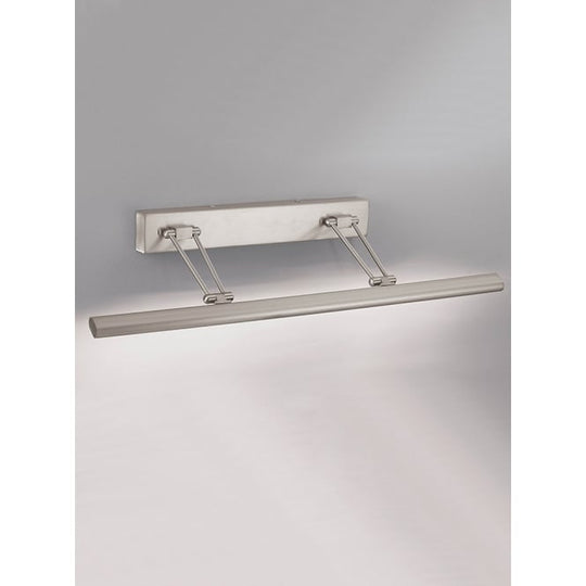 Picture Light satin nickel finish two arm adjustable
