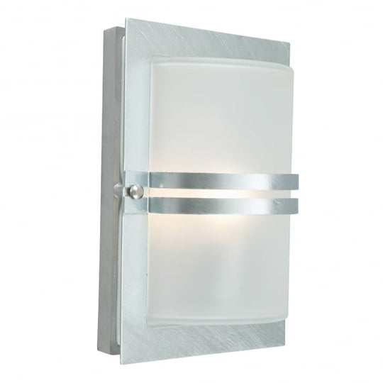 Basel E27 Galvanised Frosted