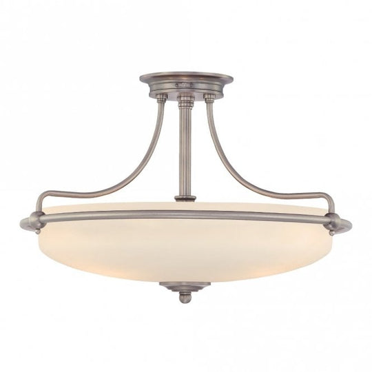 Griffin Semi-Flush Light Antique Nickel