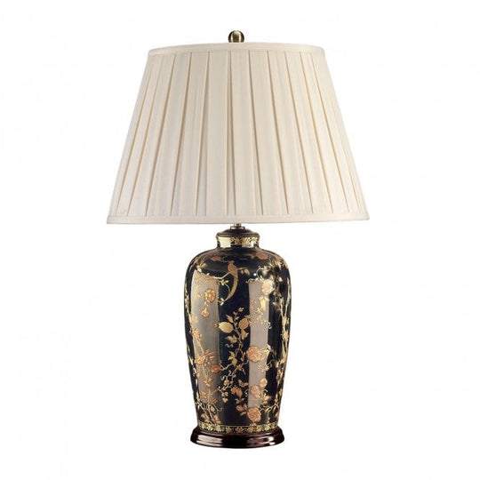 Black Birds Traditional Table Lamp