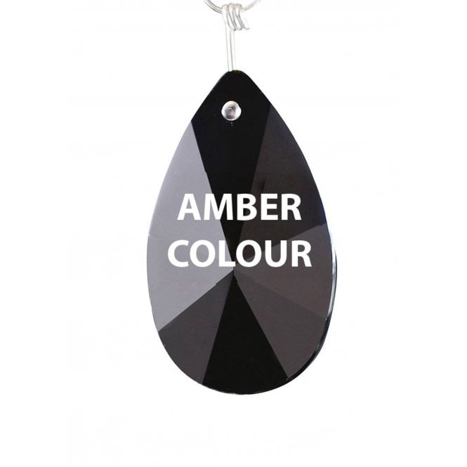 Diyas C20153 Crystal Star Pendalogue Without Ring Amber 50mm