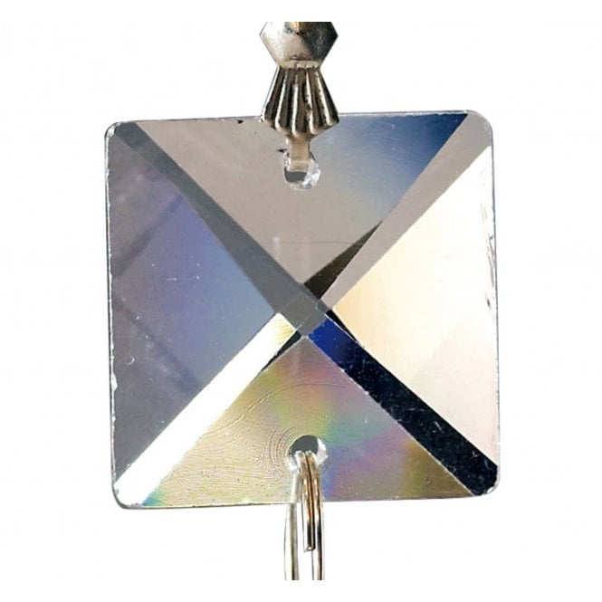 Diyas C70042 Crystal Square Without Ring Clear 22mm