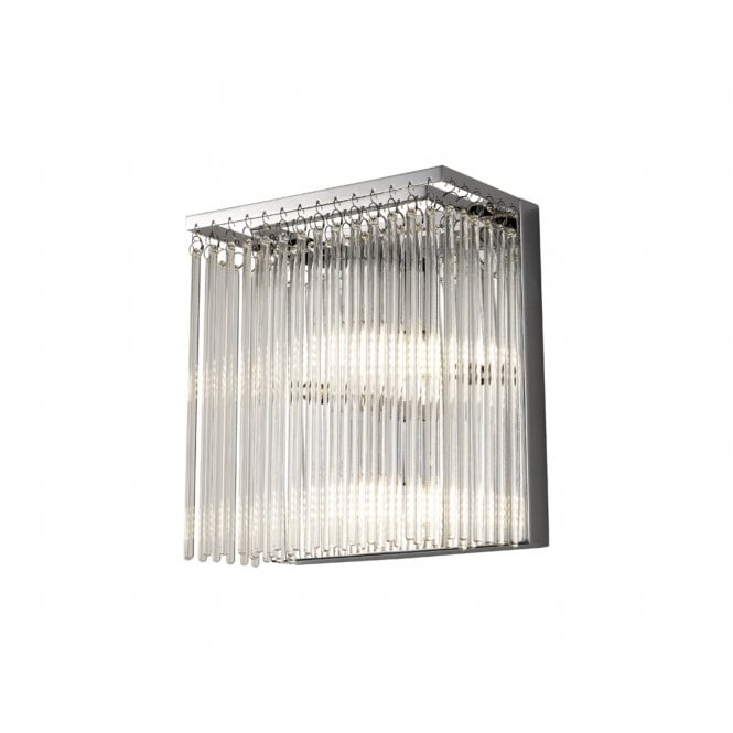 Diyas IL30011/G9 Zanthe Wall Lamp 3 Light Polished Chrome/Clear Glass