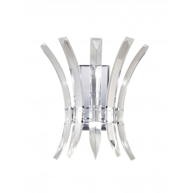 Diyas IL50440 Sinclair Wall Lamp 2 Light Polished Chrome