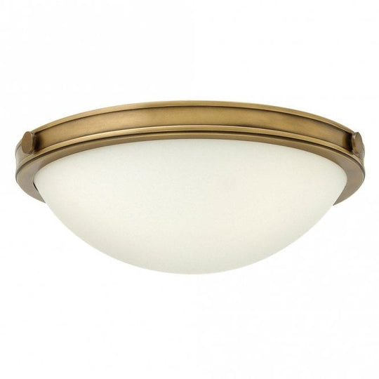 Collier 2 Light Small flush Heritage Brass