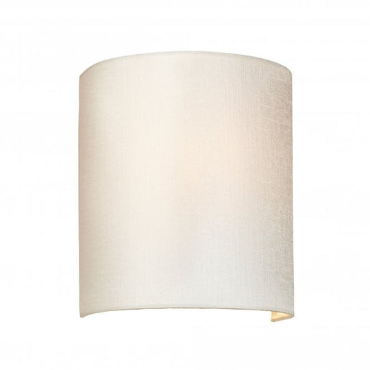 Cooper Small Curved Wall Light with Aged Brass Back Plate