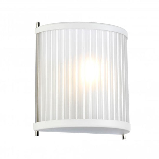 Corona 1 Light Wall Light - White Polished Nickel