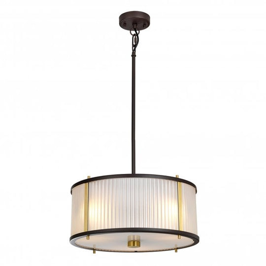 Corona 3 Light Pendant - Museum Bronze