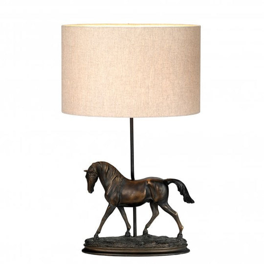 Spirit 1 Light Table Lamp With Oval Shade