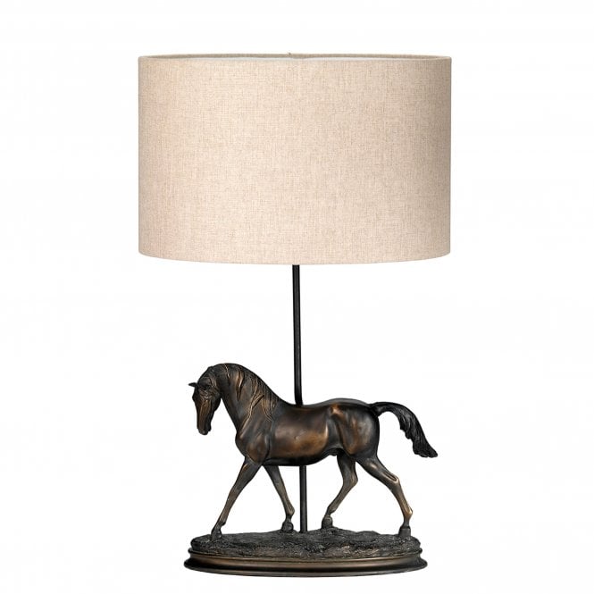 Spirit 1 Light Table Lamp With Oval Shade