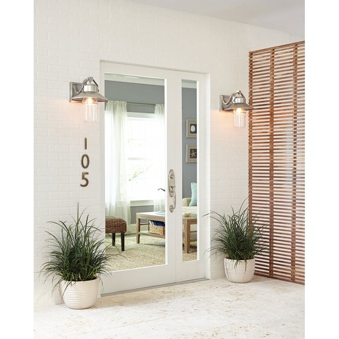 Boynton Large Wall Lantern Painted Brushed Steel