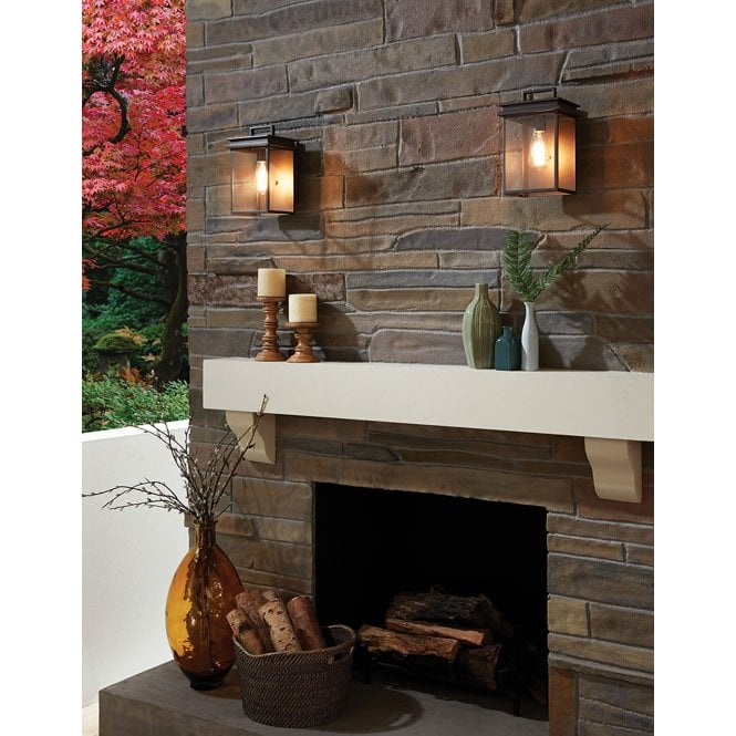 Glenview 1 Light Wall Lantern Antique Bronze