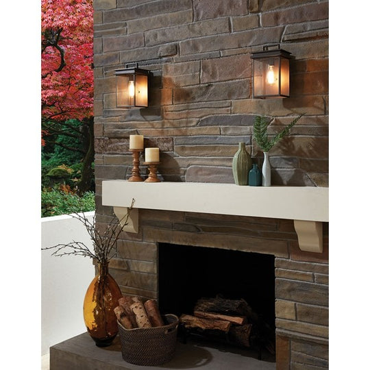 Glenview 1 Light Wall Lantern Antique Bronze