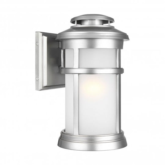 Newport 1 Light Wall Lantern Painted Brushed Steel