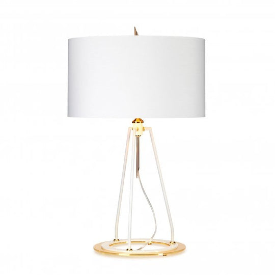 Ferrara Table Lamp - White and Polished Gold