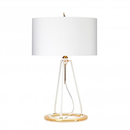 Ferrara Table Lamp - White and Polished Gold