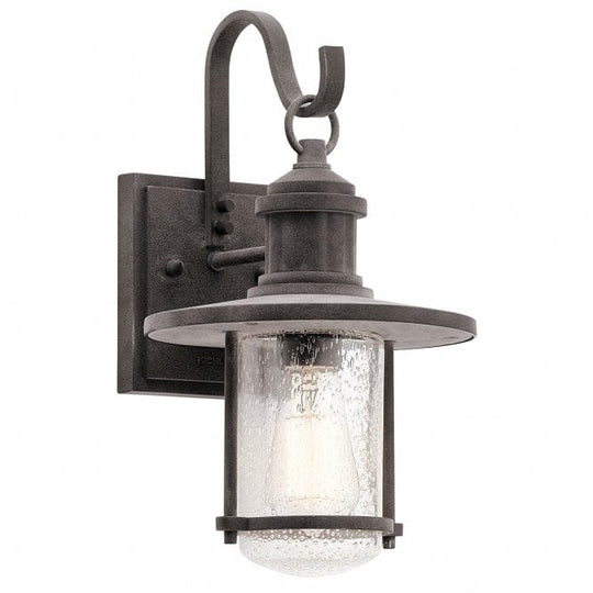 Riverwood Medium Wall Lantern Weathered Zinc