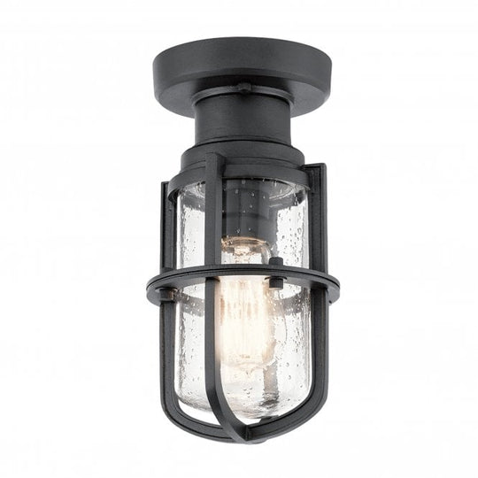 Suri 1 Light Porch / Pedestal Lantern Textured Black
