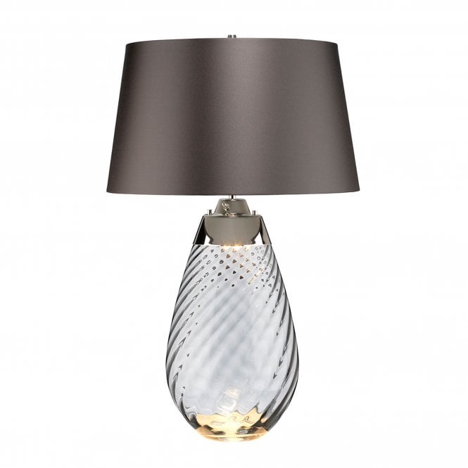 Lena 2 Light Large Smoke Table Lamp