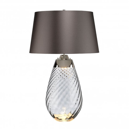 Lena 2 Light Large Smoke Table Lamp