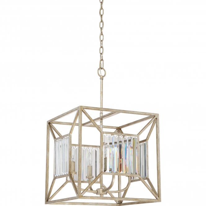 Lakeside 4 Light Pendant Vintage Gold