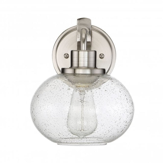 Trilogy 1 Light Wall Light - Brushed Nickel