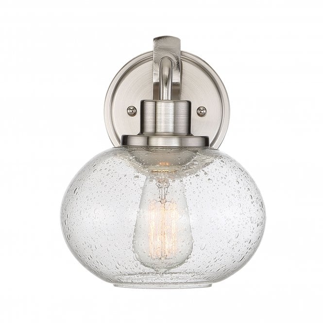 Trilogy 1 Light Wall Light - Brushed Nickel