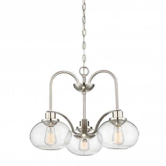Trilogy 3 Light Chandelier - Brushed Nickel