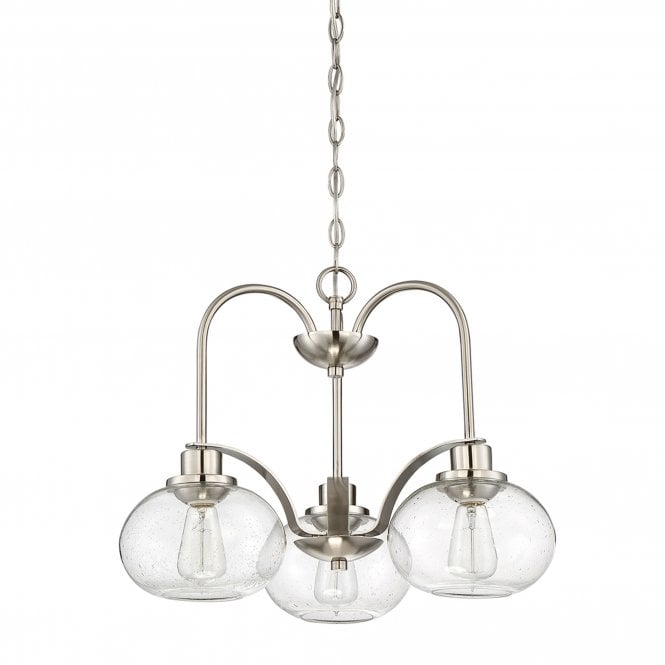 Trilogy 3 Light Chandelier - Brushed Nickel