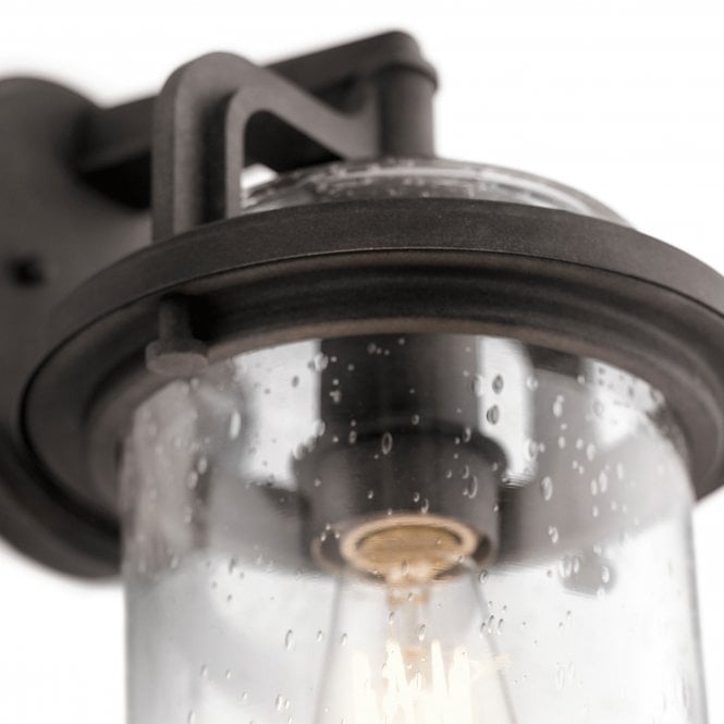 Andover 1 Medium Light Outdoor Wall Lantern In Weathered Zinc IP44