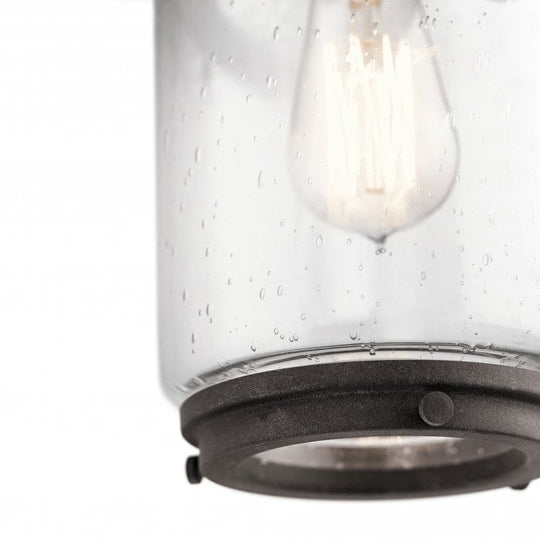 Andover 1 Medium Light Outdoor Wall Lantern In Weathered Zinc IP44