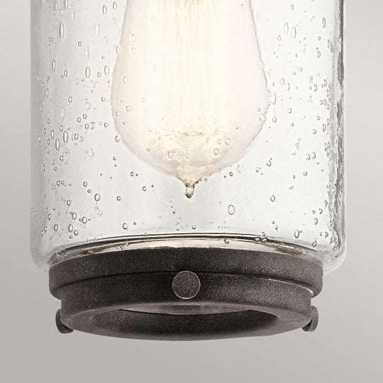 Andover 1 Small Light Outdoor Wall Lantern In Weathered Zinc IP44