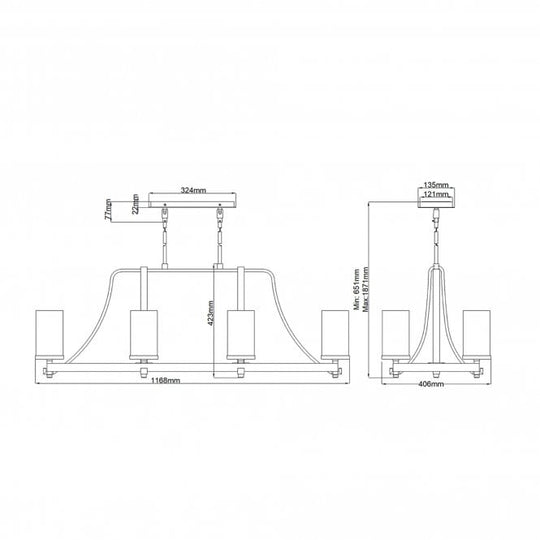 Angelo 8 Light Isle Chandelier In Distressed Weathered Oak / Slate Grey Metal