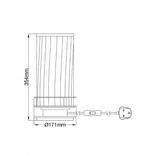 Arno Table Lamp With Smoke Glass And Aged Brass Metal Work