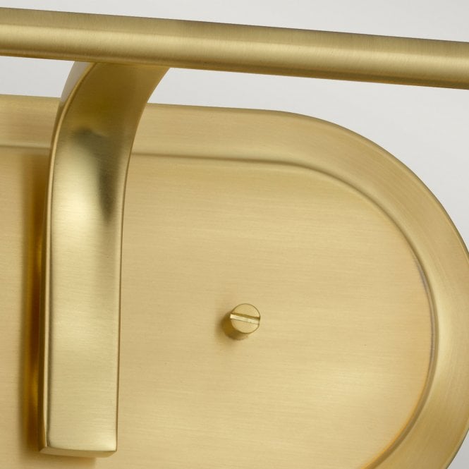 Braelyn Doubel IP44 Wall Light Brushed Brass