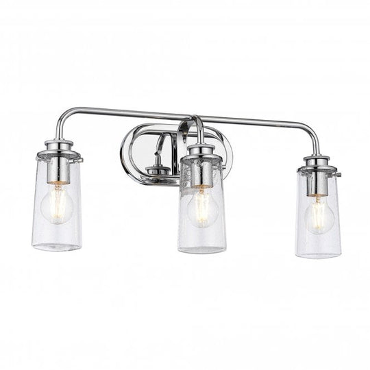 Braelyn Triple IP44 Wall Light Polished Chrome