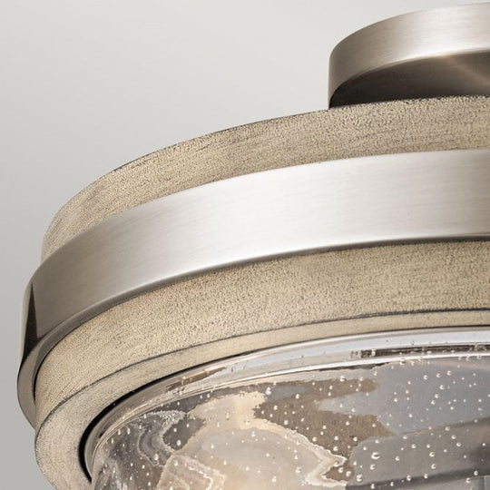 Grand Bank 2 Light Semi-Flush Light Distressed Antique Grey