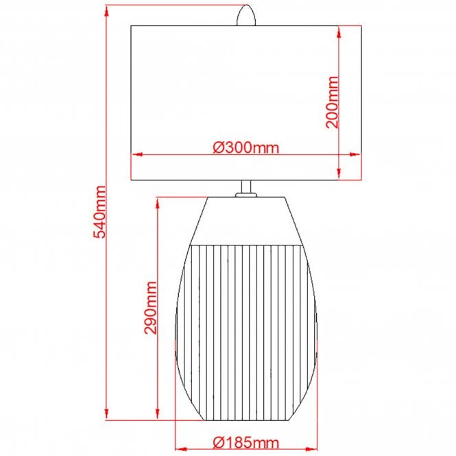 Harrow Table Lamp Silver with Hepplewhite (light grey) Shade