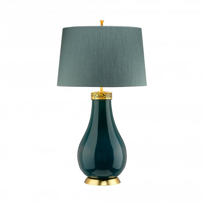 Havering 1 Light Table Lamp with Shale Green Shade