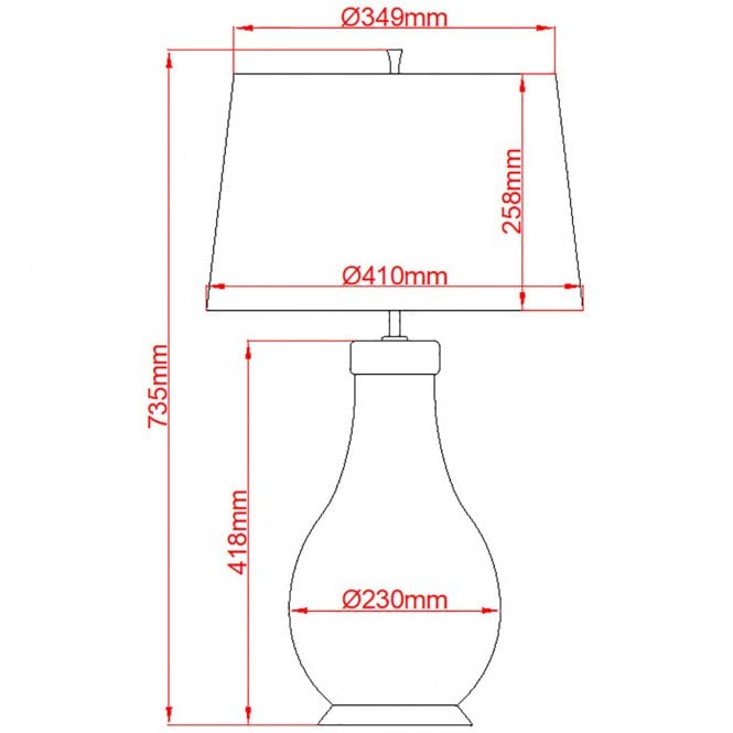 Havering 1 Light Table Lamp with Shale Green Shade