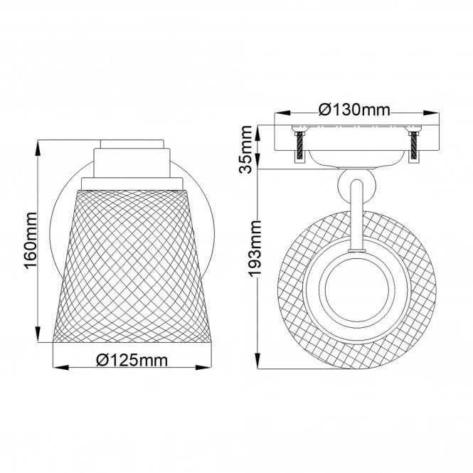 Hudson Single Bathroom Wall Light IP44 Polished Chrome