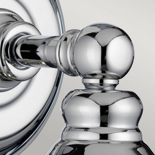 Keynes Single Bathroom Wall Light IP44 Polished Chrome