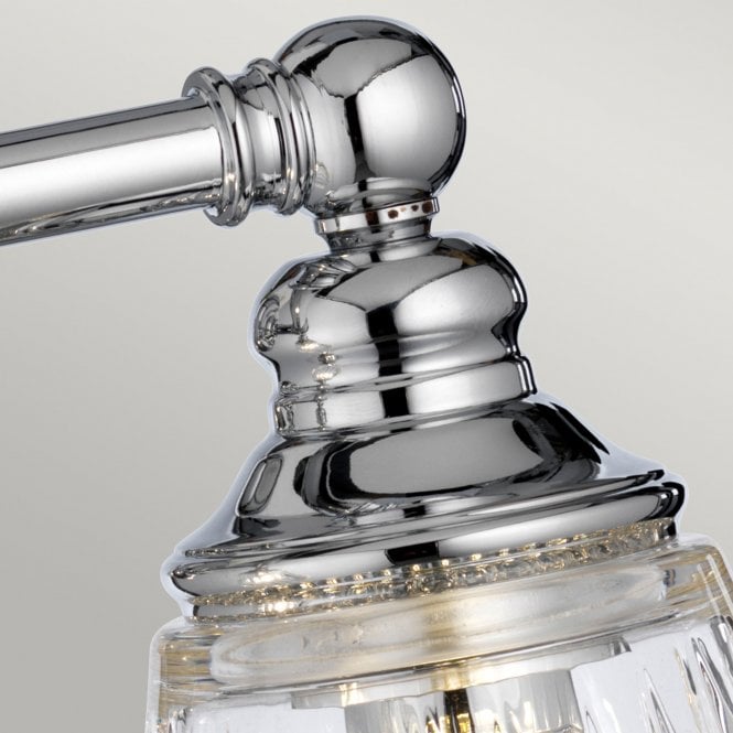 Keynes Double Bathroom Wall Light IP44 Polished Chrome