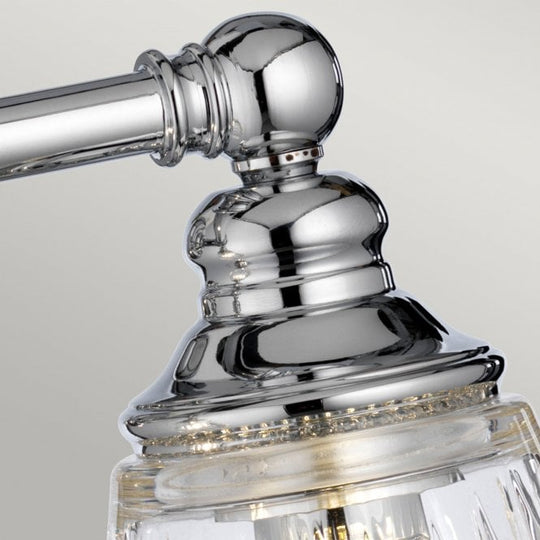 Keynes Double Bathroom Wall Light IP44 Polished Chrome