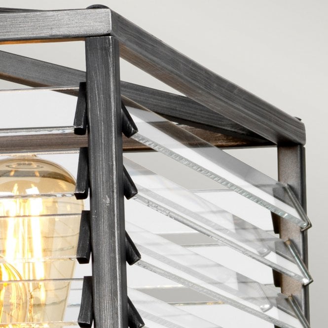 Louvre 6 Light Pendant Lantern Gunmetal