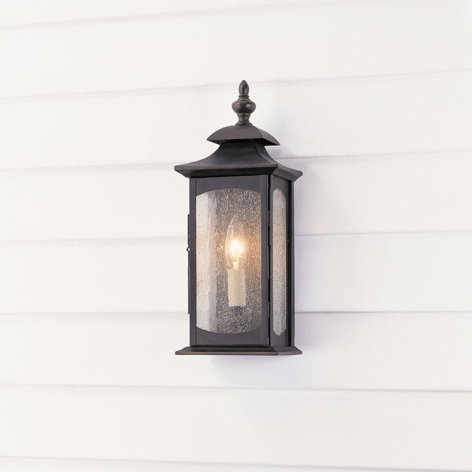 Market Square Small 1 Light Wall Light IP44 Oil Rubbed Bronze