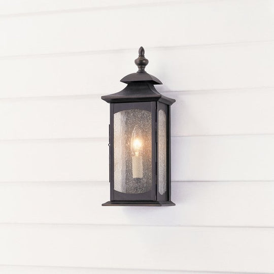 Market Square Small 1 Light Wall Light IP44 Oil Rubbed Bronze