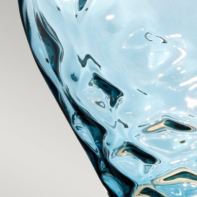 Samara Large Table Lamp Light BlueClear With Scallop (taupe) Shade